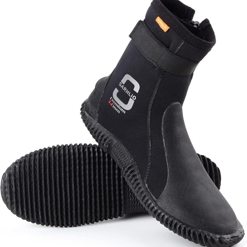 Neoprene Dive Boots 3mm 5mm Unisex Water Sports with Anti-Slip Sole